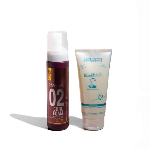 Pack Definicion Mousse O2 y Leave In Salerm